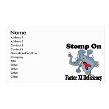 Elephant Stomp On Factor XI Deficiency Business Card
