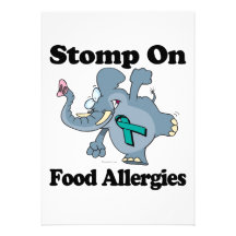 Elephant Stomp On Food Allergies Invites