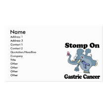 Elephant Stomp On Gastric Cancer Business Card Template