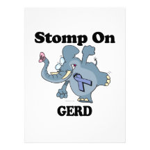 Elephant Stomp On GERD Custom Invites