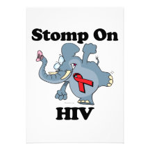 Elephant Stomp On HIV Invite