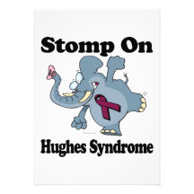 Elephant Stomp On Hughes Syndrome Custom Announcement