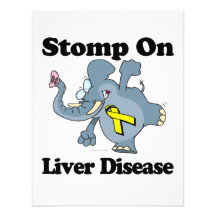 Elephant Stomp On Liver Disease Custom Invitations