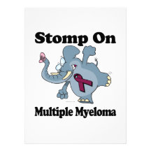 Elephant Stomp On Multiple Myeloma Custom Invitations