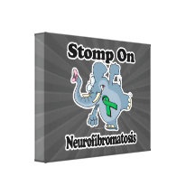 Elephant Stomp On Neurofibromatosis Stretched Canvas Prints