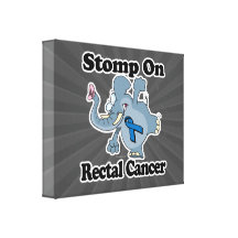 Elephant Stomp On Rectal Cancer Gallery Wrap Canvas