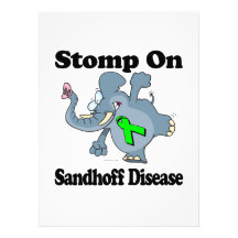 Elephant Stomp On Sandhoff Disease Personalized Invite