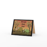 Elephant Sunset Best Dad Card