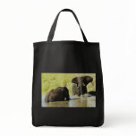 Elephant swimming (african elephant) bag