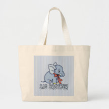 Elephant Toy Big Brother Canvas Bag