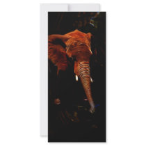 Elephant trunk customized rack card