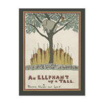 Elephant up a Tree Postcard
