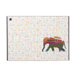 Elephant Walking in Colourful Rain iPad Mini Case