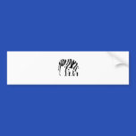 Elephant Zebra: Wild Mash-Up bumper stickers