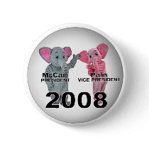 Elephantcandidates Pinback Button