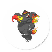 Elephante Fire stickers