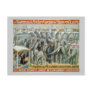Elephants and Double Menagerie Circus Poster