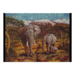 Elephants and Kilimanjaro Invitation