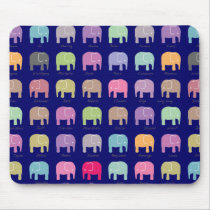 Elephants are your best friends Mouse Pad - navy