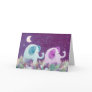 Elephants daisy chain - greeting card