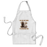 Elephants Deserve Respect aprons