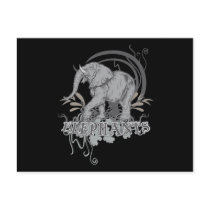 Elephants in Grey Postcards
