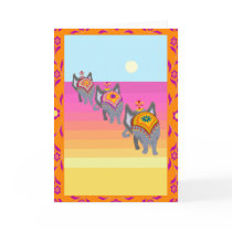 elephants in the dessert