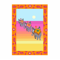 elephants in the dessert