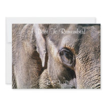 ELEPHANTS PERSONALISED INVITATION