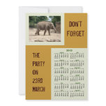 Elephants Never Forget Party Event 2012 Invitation