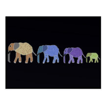 Elephants Never Forget Postcard