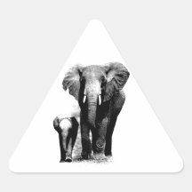 Elephants Triangle Stickers