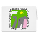 Elephants Trumpet Tshirts and Gifts Card