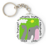 Elephants Trumpet Tshirts and Gifts keychains