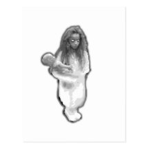 Elevator ghost prank little girl brazilian postcard