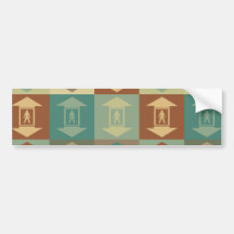 Elevator Pop Art Bumper Stickers