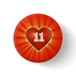 eleven11+ project promotional badget pinback button