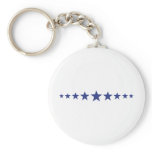 eleven blue stars keychain