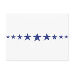 eleven blue stars postcards