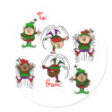Elf Aerobics stickers
