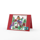 Elf Christmas holiday cute kids cards