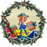 ELF, GIFTS & WREATH by SHARON SHARPE photo sculptures