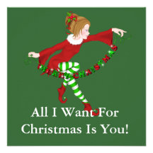 Elf  Holiday Party Invitations