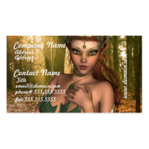 Elf in Woods Business Cards