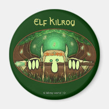 Elf Kilroy Magnet
