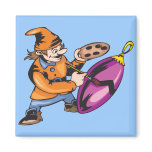 Elf Painting Ornament Magnet