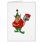elf painting truck card