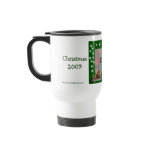 Elf Scene Personalised Christmas Photo Travel Mug