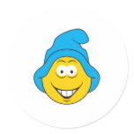 Elf Smiley Face stickers