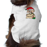 elf with merry christmas sign pet clothing
